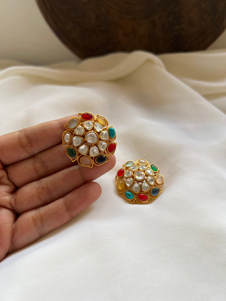 Navaratna jumbo studs