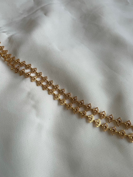 Kerala style oval shape anklets 10.5 inches