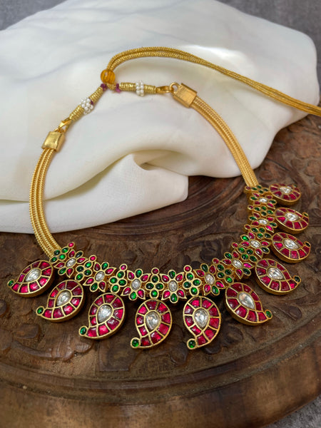 Classic Kundan manga necklace - new design