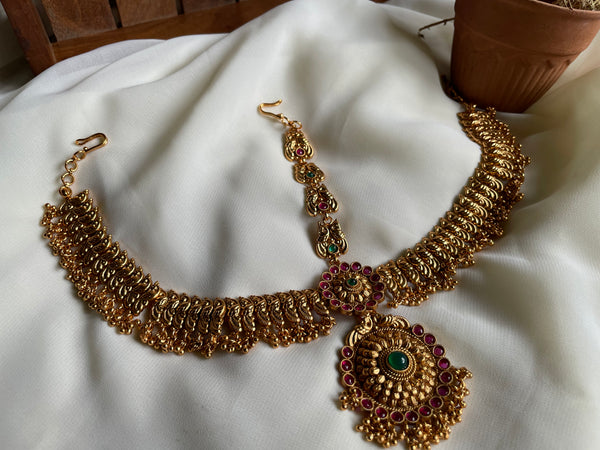 Kemp bridal full head nethi chutti