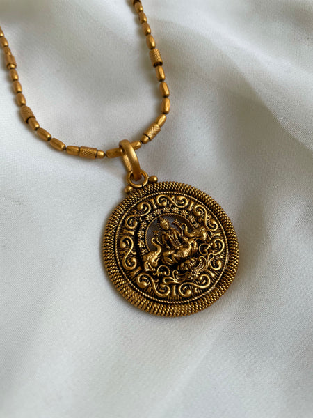 Lakshmi pendant with maala set
