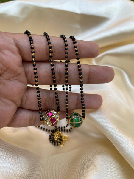 Kundan sphere mangalsutra