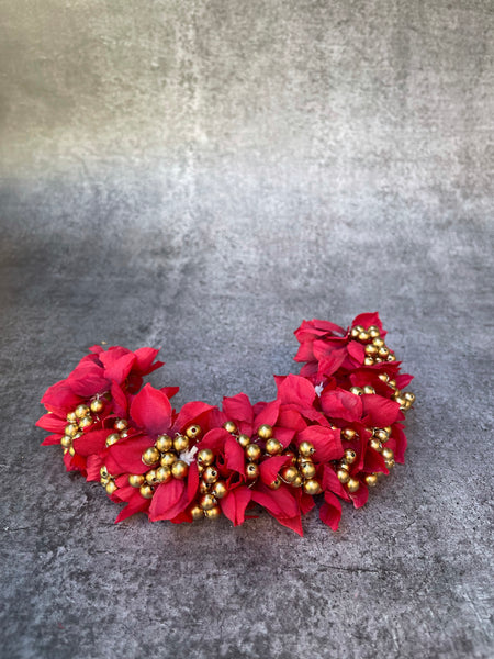 Bougainvillea with golden beads