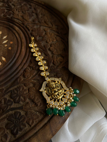 Nagas Lakshmi white stone tika