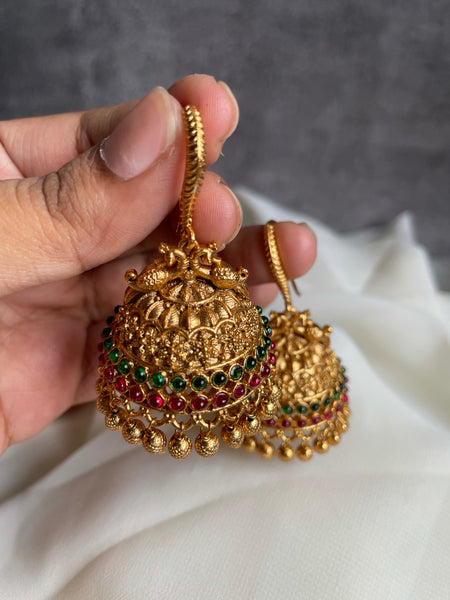 Jumbo Traditional Hook jhumkas - Design A