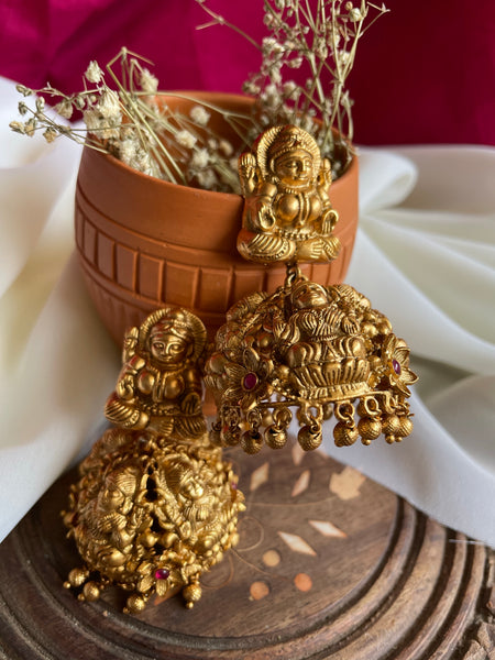 Jumbo Lakshmy temple Jhumkas