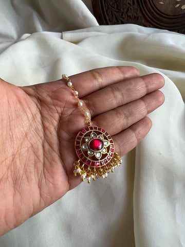 Kundan ruby Pearl tika