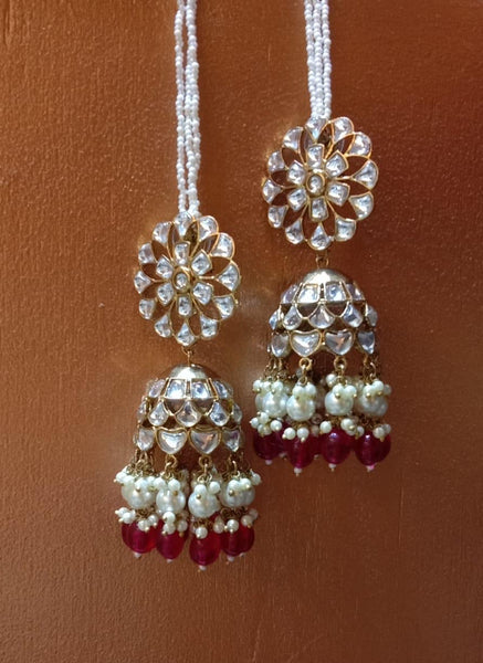 Kundan double layer Jhumkas