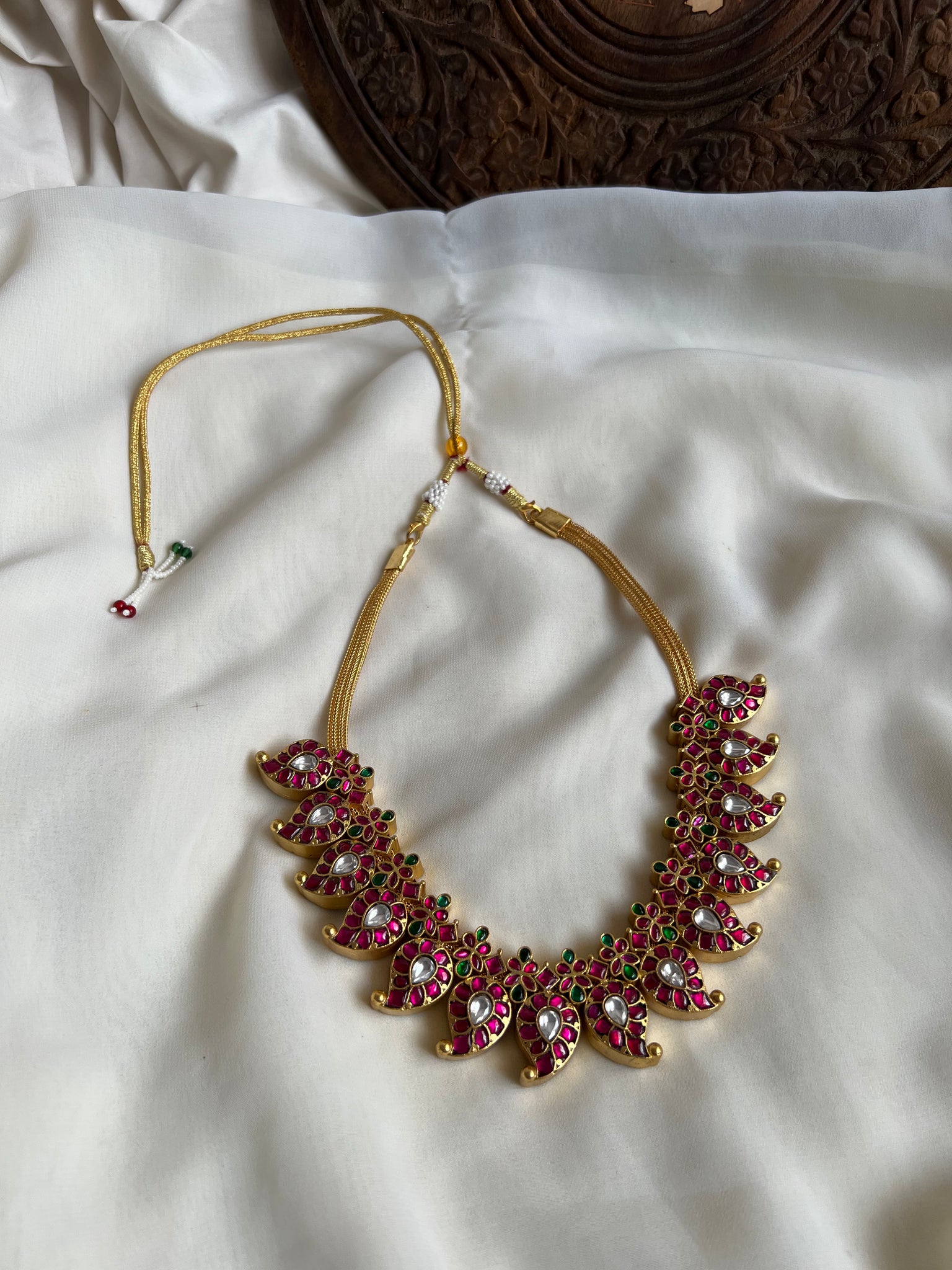 Reversible premium Manga Kundan necklace