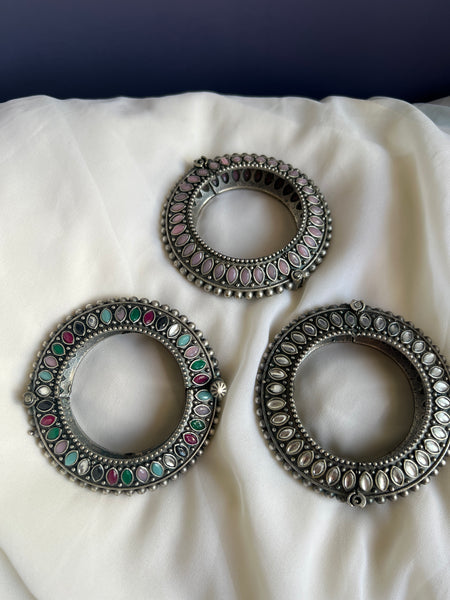Heavy stone studded kada