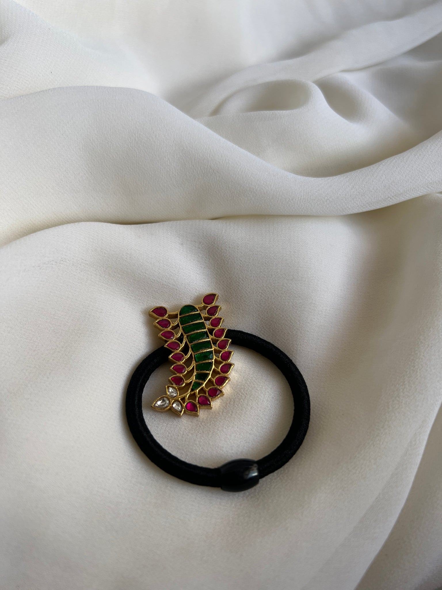 Kundan vintage hair tie