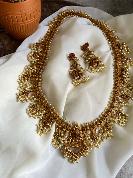 Bridal guttapusalu with jhumkas
