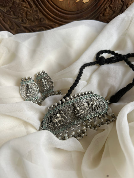 Lakshmi pastel stone choker with studs