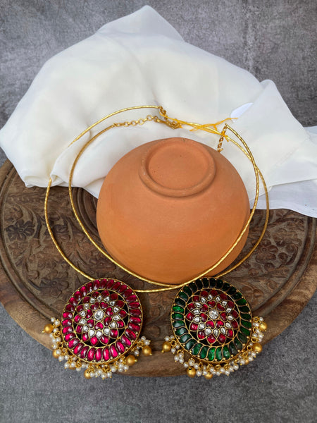 Kundan Jumbo pendant Hasli