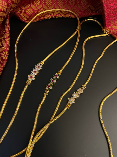 3 flower mogappu chain