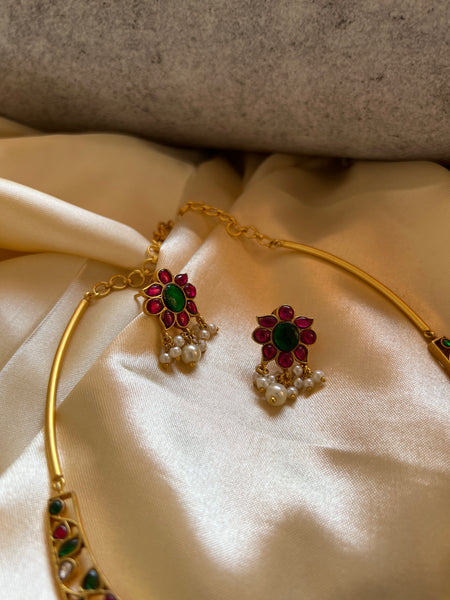 Kundan floral Hasli