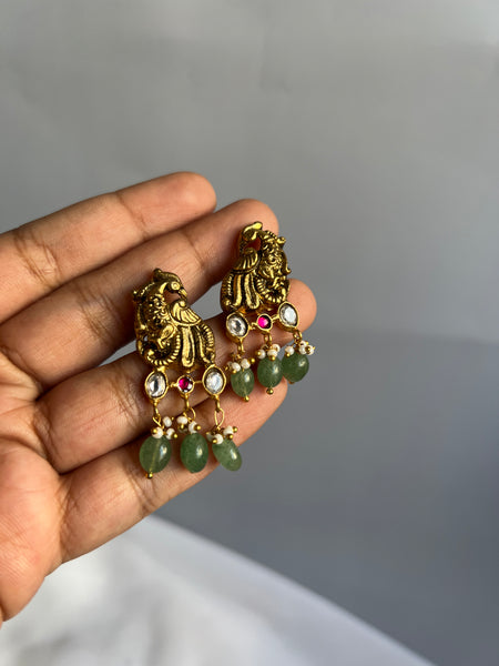 Nagas peacock kunds studs