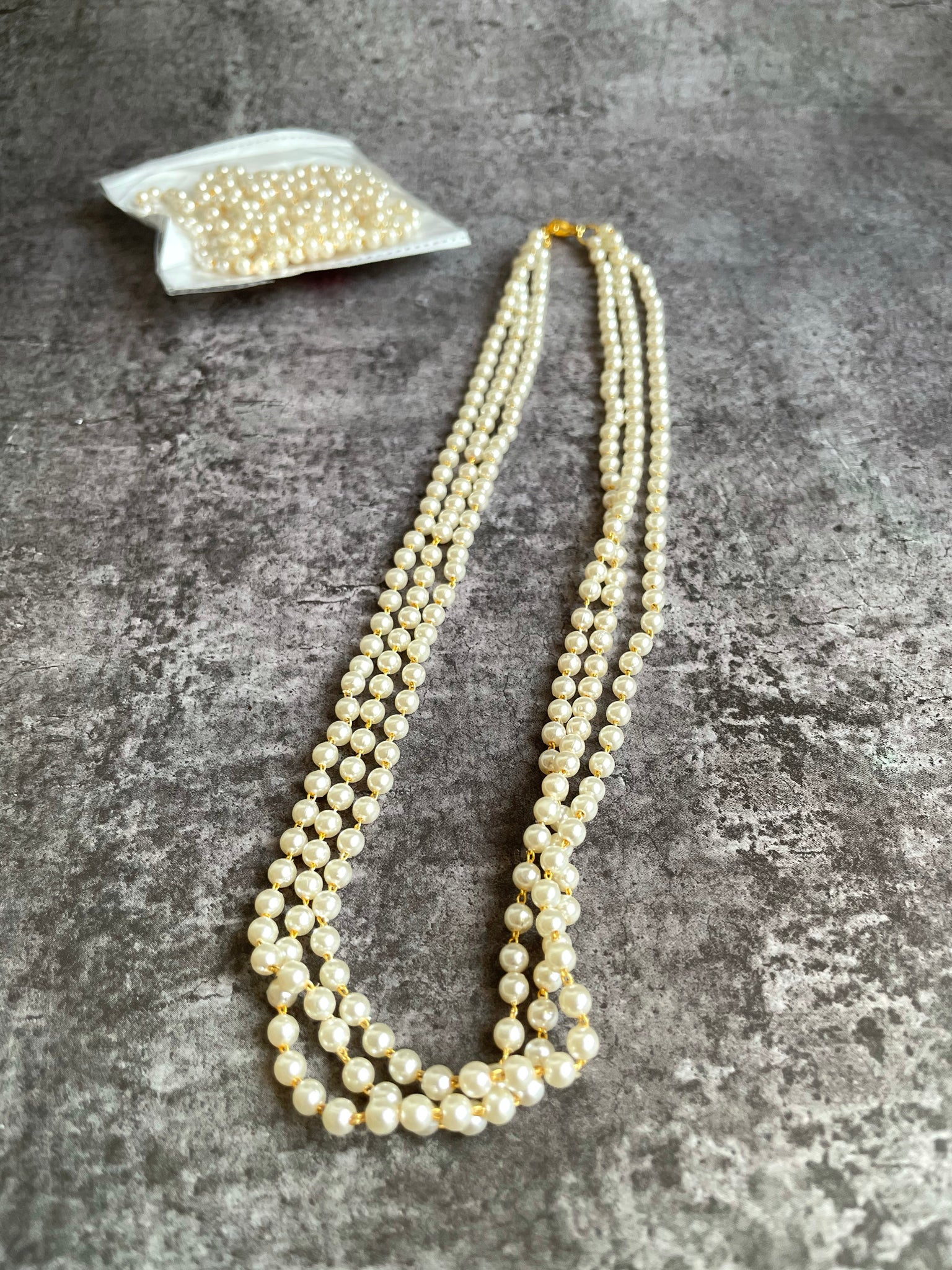 3 layer Pearl maala