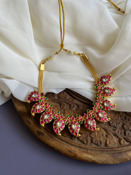 Reversible premium Manga Kundan necklace