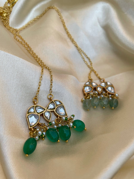 Kundan wing pendant maala
