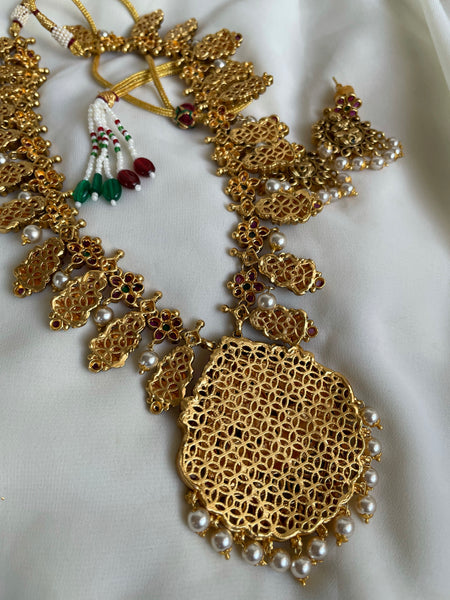 Antique Nagas Lakshmi with kemp work and Chaandbalis