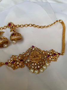 Budget Lakshmi choker with Jhumkas