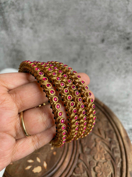 Two color Kemp spike Bangles