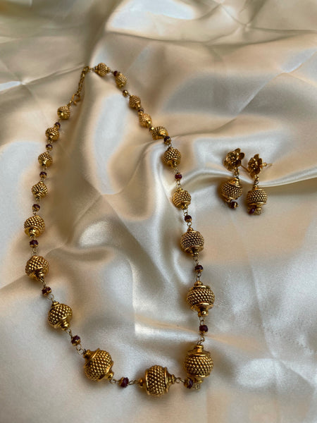 Antique dori maala with studs