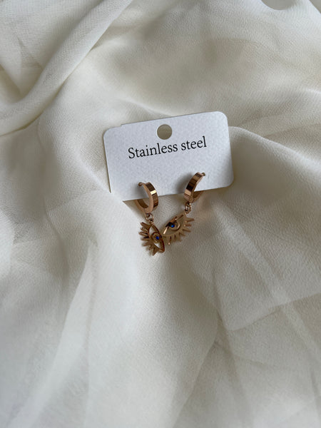 Imported evil eye studs
