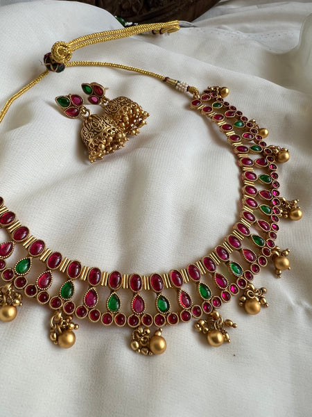 Kemp designer necklace with jhumkas