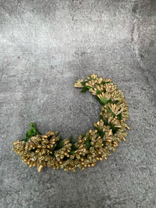 Golden dry flowers