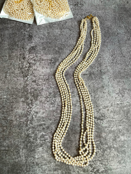 5 layer Pearl maala-(24 cm/2 variants)