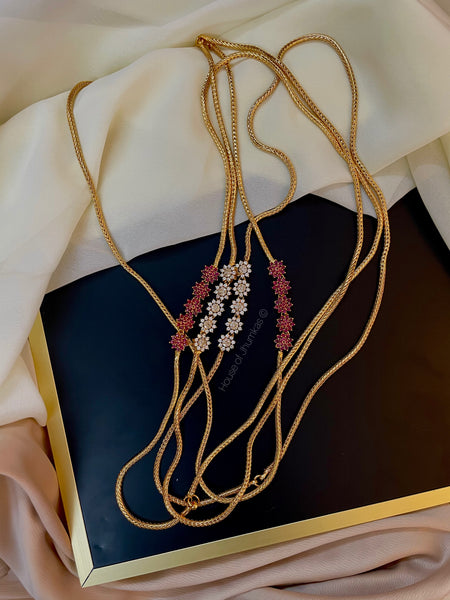 5 flower mogappu chain