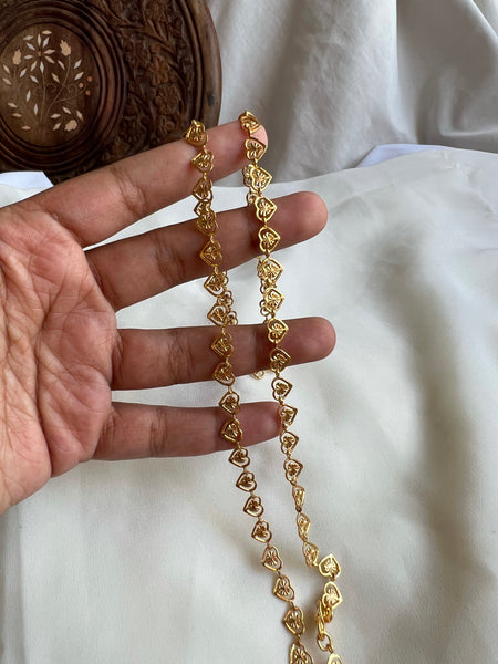 Kerala style heart shaped anklets 10.5 inches