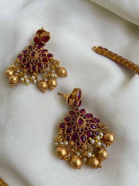Kemp vintage attigai with tear drop studs