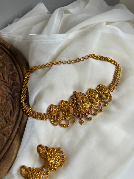 Kemp Lakshmi necklace with Jhumkas