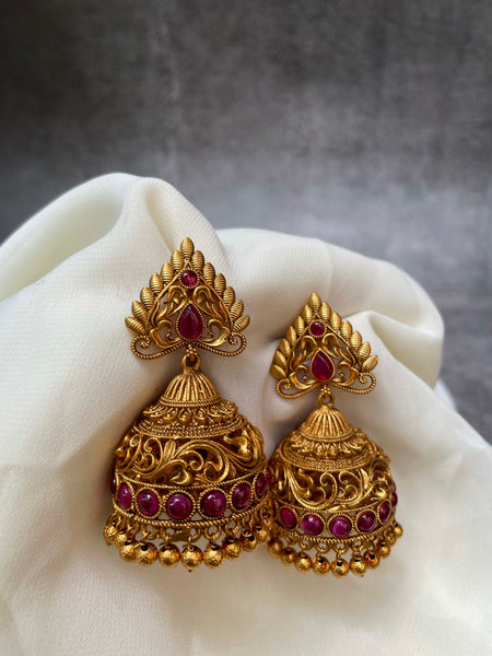 Non idol kemp bridal Jhumkas