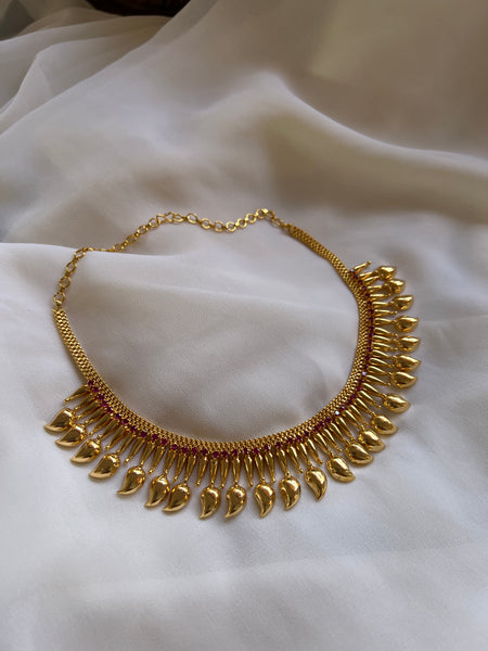 Kerala style manga mullamottu necklace