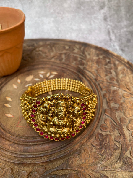 Nagas Lakshmi cluster bead semi bangle