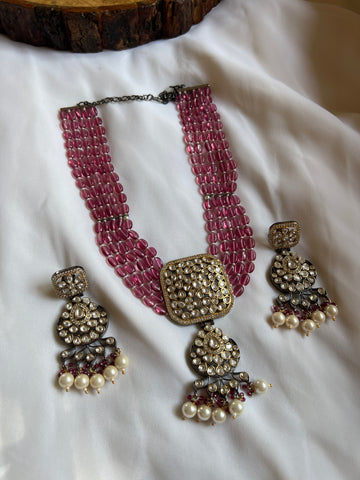 Premium quality Moissante like Haram with earrings