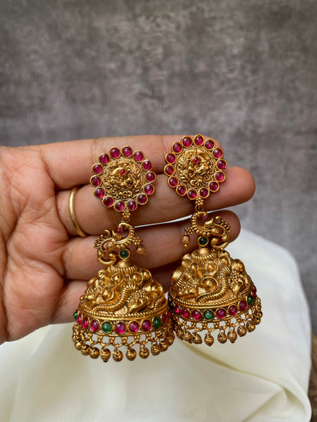 Real gold like Nagas Kemp Jhumkas