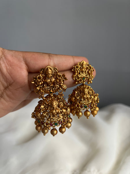 Lakshmy intricate design Jhumkas