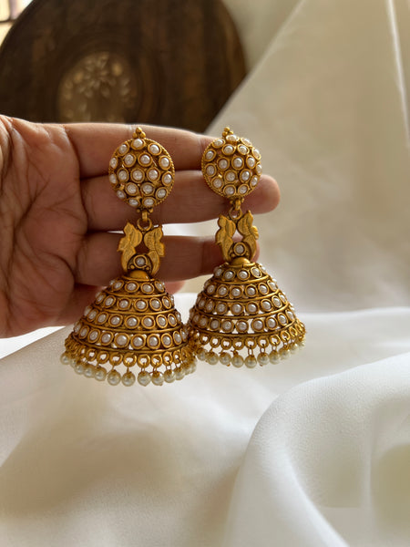 Kemp peacock jumbo Jhumkas