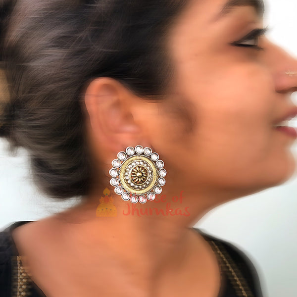 Polki statement studs