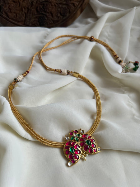 Kundan manga necklace