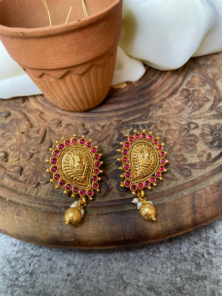 Kemp Paisley temple studs