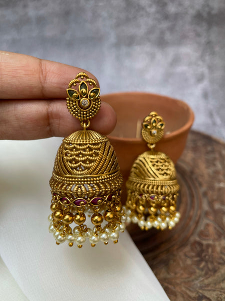 Designer antique Jhumkas design A