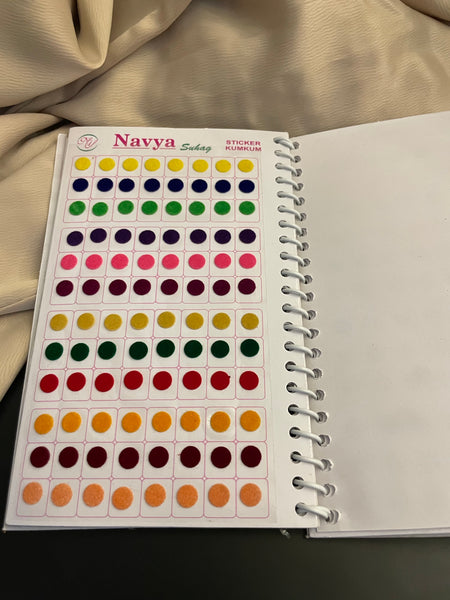 Bindi book with stone design