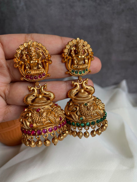 Bridal Lakshmi Jhumkas