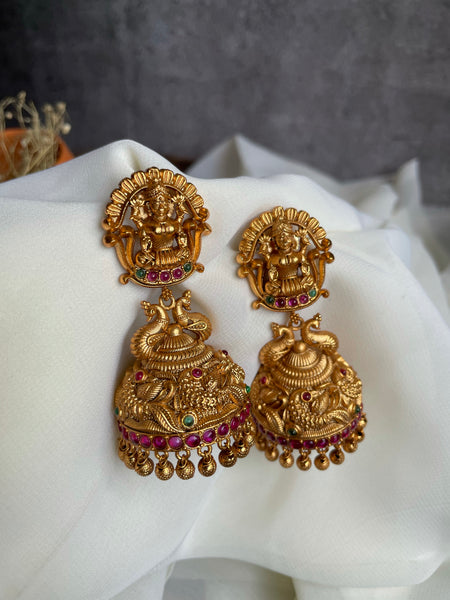 Bridal Lakshmi Jhumkas